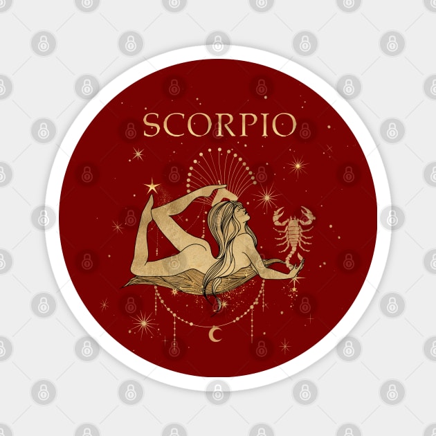 Scorpio zodiac sign Magnet by ArtStyleAlice